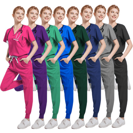 Handwashing Clothe Split Suit Short Sleeved Hand Brushing Pet Dentist Nurse Work Clothes Men Medical Care Clothes Nurse Uniform-KarWorkwear