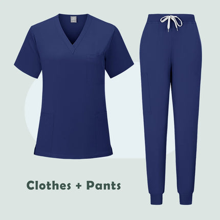 New Nurse Uniform Woman Hospital Doctor 's Medical Sweatshirt Nursing Pants Unisex Workshop Uniforms Beauty SPA Work Clothes