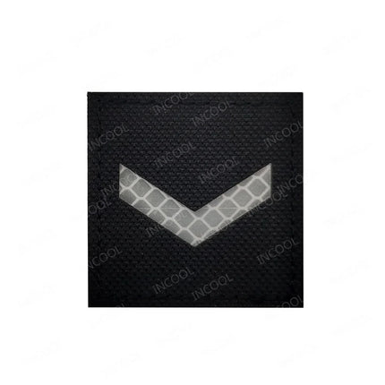 Infrared Reflective IR Rank Patch Uniform Ranks Embroidered Patches Appliques Shoulder Decorative Armband MED Badge For Clothing