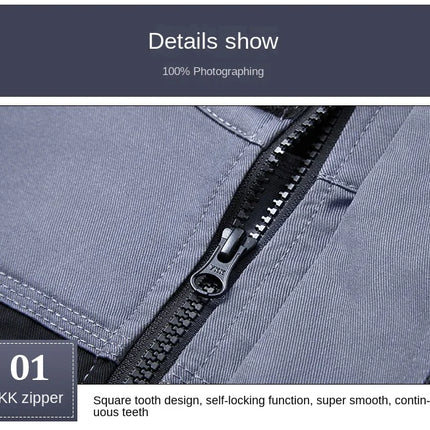 2026 New Work Clothes Men Construction Reflective Safety Coveralls Welding Suit Car Repair Workshop Mechanic Plus Size Clothes