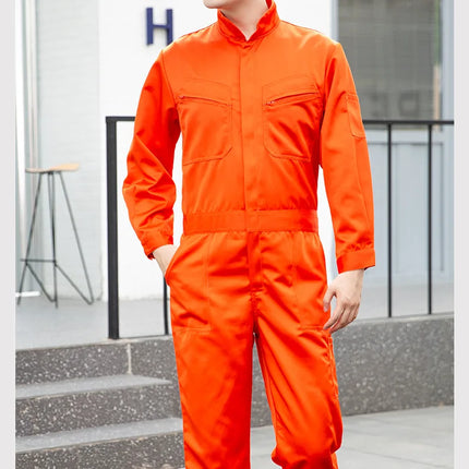 Autumn Worker One-piece Jumpsuit Overall Long Sleeve Factory Workshop Mechanical Auto Repairmen Painter Working Uniform Coverall