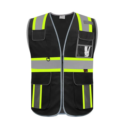 Reflective Safety Vest High Visibility Working Vest Signal Adjustable Size Work Safety Jacket Men Construction Vest Work Uniform-KarWorkwear
