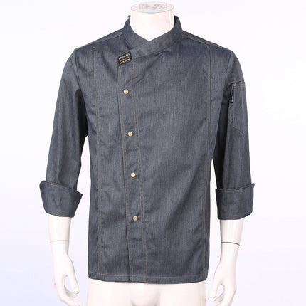 Men Women Kitchen Work Uniform Adult Unisex Chef Jacket Coat Cook Hotel Restaurant Canteen Cake Shop Cafe Shirt Staff Costume-KarWorkwear