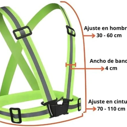Reflective Safety Vest  - High Visibility Vest Adjustable Straps for Outdoor Jogging, Cycling, Walking and Riding
