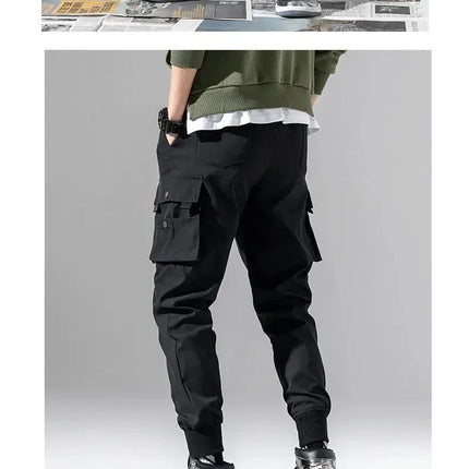 2023 Autumn Winter Casual Pants Men's Fleece-Lined Workwear Sweatpants Trendy Cargo Pants Factory Outlet