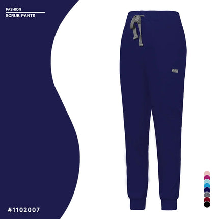 Unisex Jogger Pants Dentist Pants Solid Color Beauty Salon Nursing Men Jogging Pants Spa Uniform Pants Pet Medical Doctor Scrub-KarWorkwear