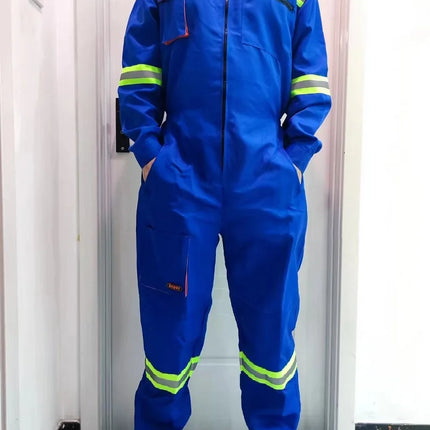 Work Overalls Men's Working Coverall Welding Suit Car Repairman Uniforms Workshop Mechanical Jumpsuit Hi Vis Safe Work Clothing-KarWorkwear