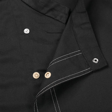 Men Women Kitchen Work Uniform Adult Unisex Chef Jacket Coat Cook Hotel Restaurant Canteen Cake Shop Cafe Shirt Staff Costume-KarWorkwear