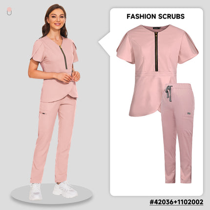 Pet Grooming Institutions Sets Beauty Salon Clothes Scrubs Clothes High Quality Spa Uniforms Fashion V-Neck Working Clothes-KarWorkwear