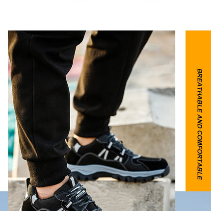 Latest 2023 Steel Toe Cap Climbing Shoes Indestructible Anti Nail Safety Work Shoes Anti Smashing Male Footwear Boots-KarWorkwear