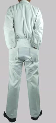Spring Men Jumpsuits Long Sleeve Multi-pocket Beam Feet Overalls Streetwear Clothing Cargo Pants Hip Hop White Coverall Trousers