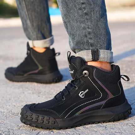Autumn Winter New Work Safety Boots For Men Designer Work Sneakers Anti-puncture Security Shoes Work Boots Indestructible Shoes-KarWorkwear