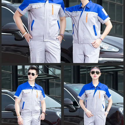 Summer Work Clothing Working Coveralls Reflective Thin Breathable Uniforms Household Worker Suit Work Coats For Cleaning Blouses-KarWorkwear