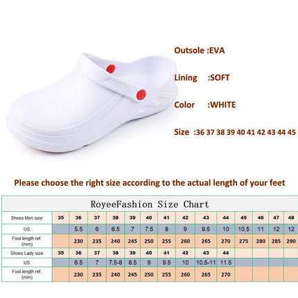 Waterproof Non-slip Chef Shoes For Men Garden Shoes Rubber Sandals Restaurant Working Hospital Nursing kitchen work shoes zapato-KarWorkwear
