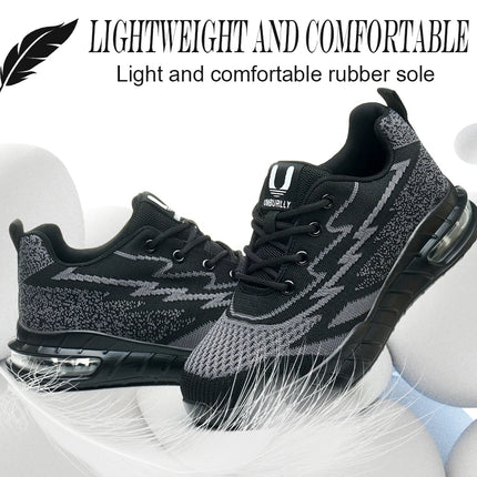Women's Safety Shoes Steel Toe Anti-Smashing And Anti-Stabbing Breathable Lightweight Work Boots Four Seasons Women's Work Shoes