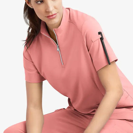 Unisex Medical Uniforms for V-neck Nurse Scurbs set Women Hospital Doctor Workwear Oral Dental Surgery Work Uniform short sleeve-KarWorkwear