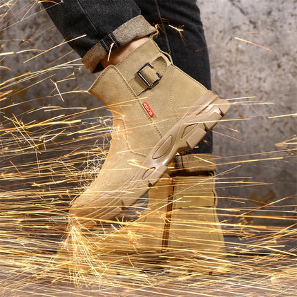Scald-proof Electric Welding Shoes Plastic Toe Work Shoes Insulated Electrician Shoes Indestructible Industrial Male Wear Boots-KarWorkwear