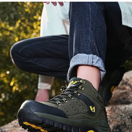 Trendy Classic Men Ankle Boots Wear Resisting Hiking Shoes Cow Suede Men Boot Comfortable Walking Sneaker For Man Tactical Shoes