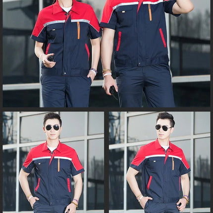 Summer Work Clothing Working Coveralls Reflective Thin Breathable Uniforms Household Worker Suit Work Coats For Cleaning Blouses-KarWorkwear
