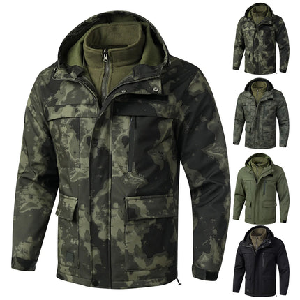 Outdoor Work Clothes Men'S Suits Spring Autumn Wear-Resistant Dirty Resistant Camouflage Clothes Casual Labor Protection Clothes