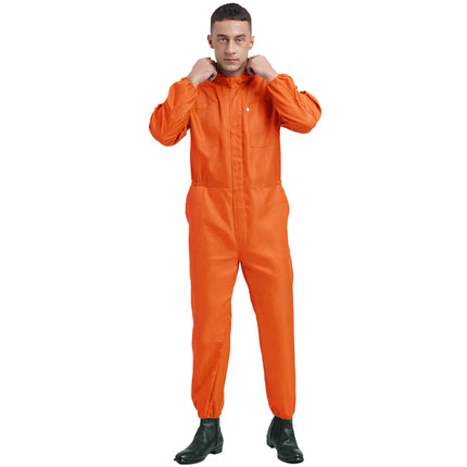 Mens Work Overalls Uniform Mechanics Workwear Lightweight Jumpsuits Long Sleeve Welding Suit Car Repair Workshop Coverall