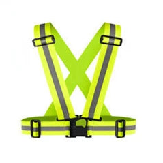 Reflective Safety Vests Lightweight Adjustable Elastic Vest Jacket Hi Vis Reflective Strips for Traffic Control Running Cycling