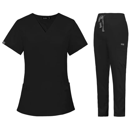 Short Sleeved Hospital Doctor Uniforms Spa Uniforms Dental Clinic Medical Scrubs Suits Pet Grooming Veterinary Nurse Accessories-KarWorkwear