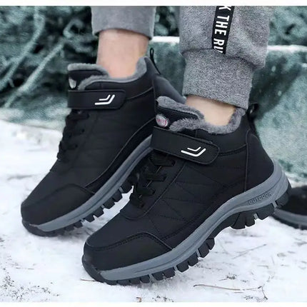 Winter velvet men's shoes Top Quality Casual Snow Boots Waterproof Warm Men boots Outdoor male Trekking Sneaker Botas Zapatos