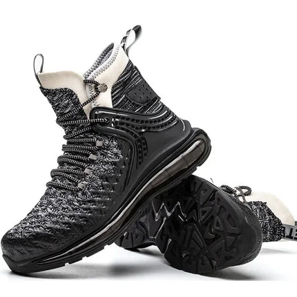 Plus Size 50 Fashion Safety Working Boots For Men High Quality Indestructible Construction Anti Smashing Shoes Sneakers Footwear-KarWorkwear