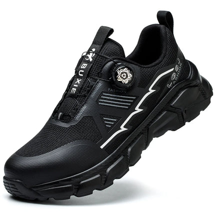 Rotating Button Men Shoes Security Sneakers Steel Toe Shoes Puncture-Proof work Shoes Anti-smash Sport Safety Shoes Protective-KarWorkwear