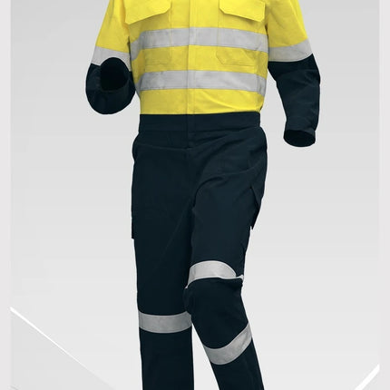 100% Cotton Work Coveralls Uniform Men Reflective Working Coveralls Welding Suits Car Repair Workshop Mechanic