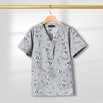 Short Sleeved Custom SPA Uniform Unisex Aesthetic Uniforms Printed Cotton Jacket Tops Fashion Surgical Gown Veterinary Work Wear-KarWorkwear