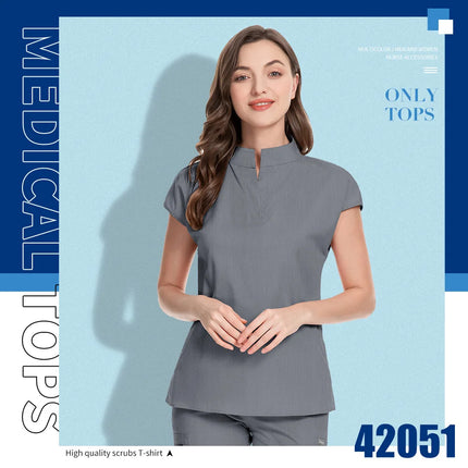 Pet Grooming Institution Scrubs Tops High Quality Spa Uniforms Unisex Stand Collar Work Clothes Medical Accessories Surgery Tops-KarWorkwear
