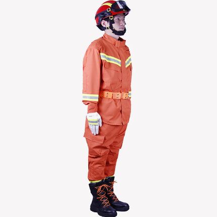 Europe Standard Firefighting Suit Workwear Clothing For Fireman Heat Retardant Fire Resistant Protective Uniform For Firefighter-KarWorkwear