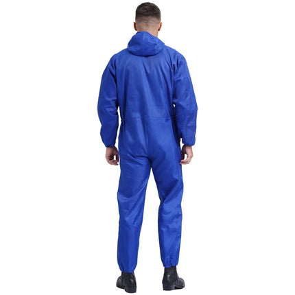 Mens Work Overalls Uniform Mechanics Workwear Lightweight Jumpsuits Long Sleeve Welding Suit Car Repair Workshop Coverall