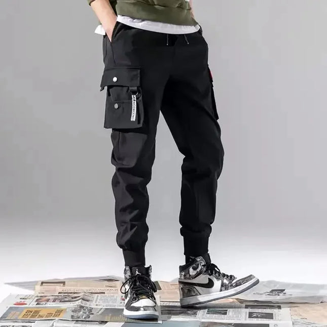 2023 Autumn Winter Casual Pants Men's Fleece-Lined Workwear Sweatpants Trendy Cargo Pants Factory Outlet