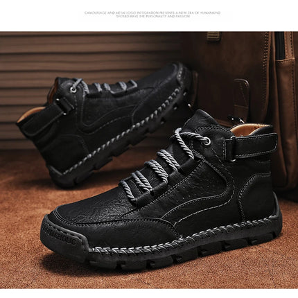 Loafers Ankle Boots Male Sneakers Sports and Leisure Casual Sneaker Leather Shoes Men's Casual Shoes Work Boots for Men Fashion-KarWorkwear