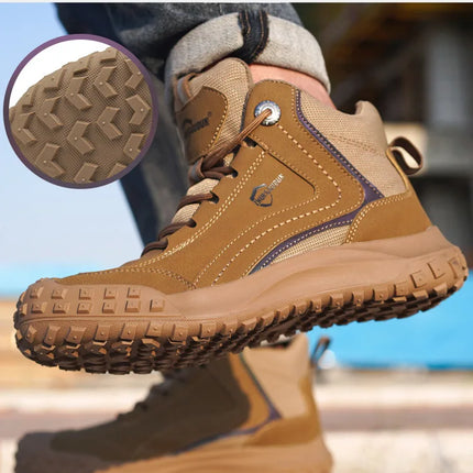 Autumn Winter New Work Safety Boots For Men Designer Work Sneakers Anti-puncture Security Shoes Work Boots Indestructible Shoes-KarWorkwear