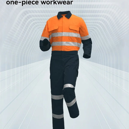 100% Cotton Work Coveralls Uniform Men Reflective Working Coveralls Welding Suits Car Repair Workshop Mechanic