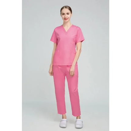 High Quality Scrubs Medical Uniforms Women Nurse Uniform Thin Breathable Medical Scrub Tops Elastic Scrubs Pants Doctor Workwear-KarWorkwear