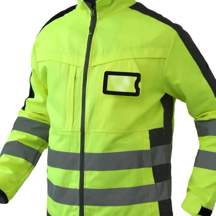 Hi Vis Work Clothing Working Suit For Man Mechanic Warm Winter Reflective Safety Work Coveralls Detachable Cotton Padded Linner