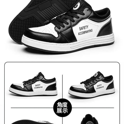 Unisex High-quality Work Shoes Men Non-slip Safety Shoes Anti-smash Anti-puncture Indestructible Shoes Women's Work Sneakers 46-KarWorkwear