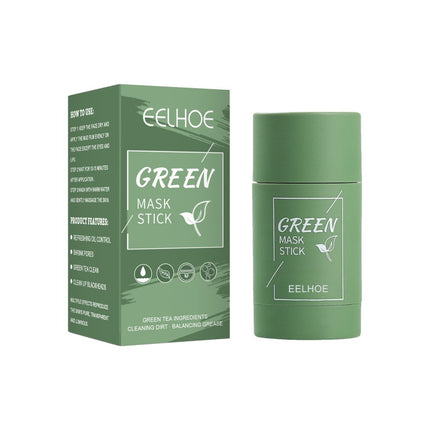 Green Tea Mask Face Clean GreenTea Mask Stick Deep Moisturizing Shrink Pores Blackhead Acne Facial Film Korean Skin Care Product-KarWorkwear