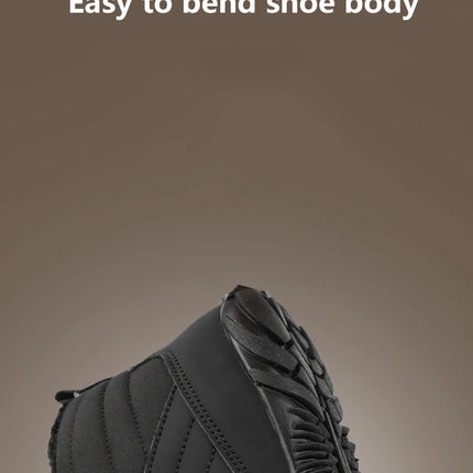 Snow Boots Men Winter Shoes Barefoot Ankle Boots 36-46 Couple Snow Shoes Outdoor Hiking Shoes Fur Warm Plush Boots