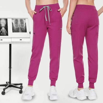 Jogger Pant Women Scrub Medical Nurse Work Bottoms Unisex Wholesale Slim Fit Fashion Stretch Trousers Clinic Doctor Nursing Pant-KarWorkwear