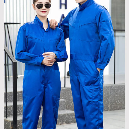 Autumn Worker One-piece Jumpsuit Overall Long Sleeve Factory Workshop Mechanical Auto Repairmen Painter Working Uniform Coverall