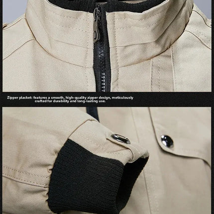 Tactical Military Jackets Men Spring Autumn Winter Pilot Jackets Army Cotton Coat Fashion Casual Cargo Slim Fit Clothes Hiking