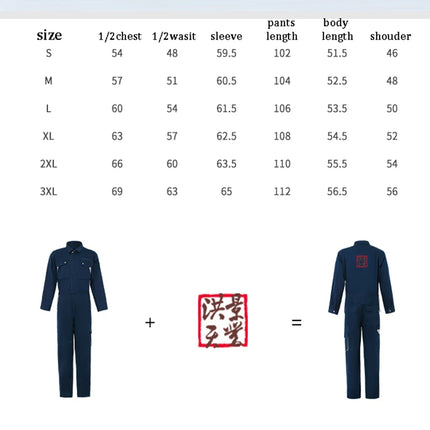 Work Coveralls Repairman with Reflective Strip Mechanic Auto Workshop Clothes Working Uniforms Plus Size 3XL