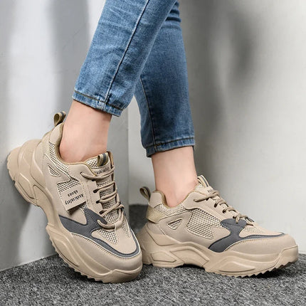 New Fashion 2024 Women's Safety Shoes Sneakers Women Anti-smash Anti-puncture Security Boots Protective Shoes Breathable-KarWorkwear