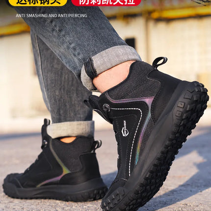 Autumn Winter New Work Safety Boots For Men Designer Work Sneakers Anti-puncture Security Shoes Work Boots Indestructible Shoes-KarWorkwear